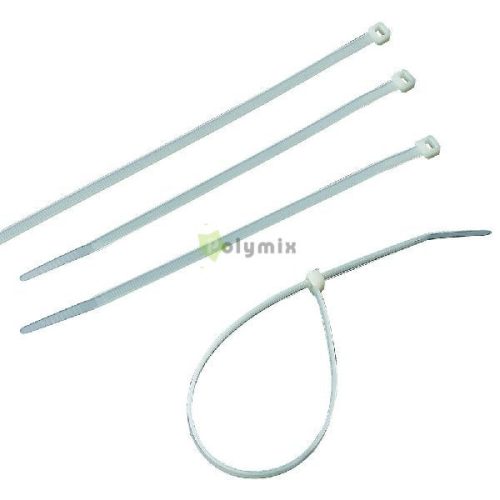 Kábelkötegelő 200x4.5 fehér 100db/cs.