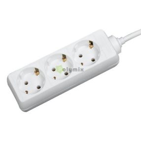 elosztó 3 foglalatos 1,4m-es 3x1mm