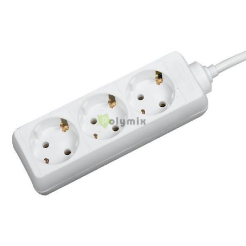elosztó 3 foglalatos 1,4m-es 3x1mm