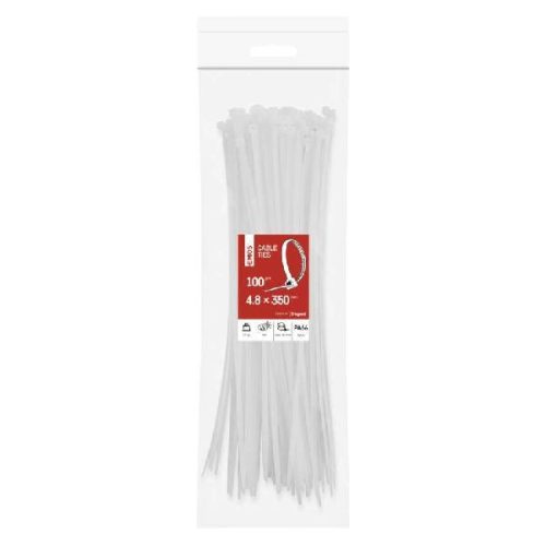 Emos kábelkötegelő 350x4,8 fehér  100 db/csomag