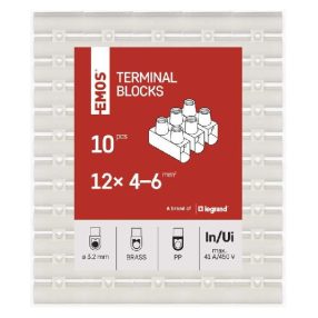 Emos  Sorkapocs 4–6mm2, fehér 10db / csomag