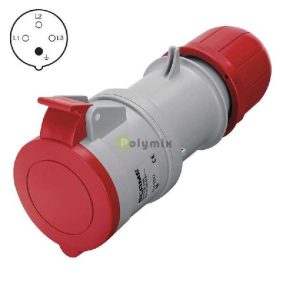 Scame ipari szerelhető lengőaljzat 4P 32A/400V IP44