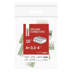   Emos oldható vezetékösszekötő 4 csatlakozóval (karos) 10db / csomag