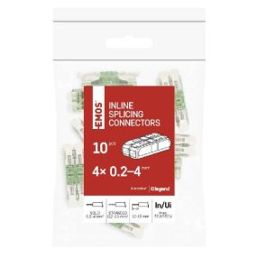   Emos  nem oldható vezetékösszekötő 4  csatlakozóval (dugaszolható) 10 db / csomag