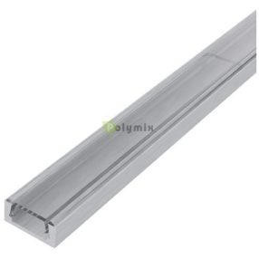   Alu Profil "U" 15.9x7.8mm Falon Kivüli Áttetsző búrával 1m