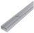 Alu Profil "U" 15.9x7.8mm Falon Kivüli Áttetsző búrával 2m