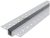 Alu Profil "U" 52.5x13.3mm Gipszkartonba Süllyeszthető Fekete méhsejt búrával 1m
