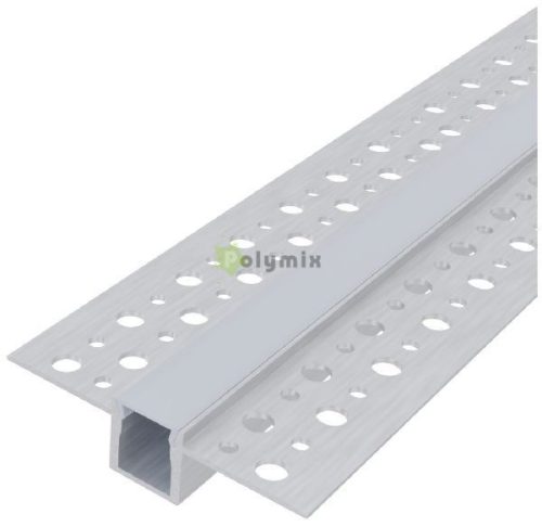 Alu Profil "U" 52.5x13.3mm Gipszkartonba Süllyeszhető Opál búrával 1m