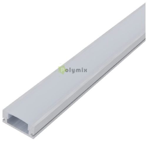 Alu Profil "U" 17.4x7mm Falon Kívüli Opál búrával 1m