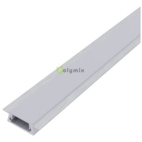   Alu Profil "U" 15.2x7.8mm Süllyeszthető Füstös búrával 1m