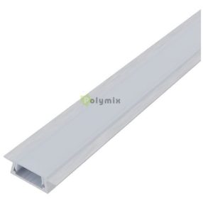   Alu Profil "U" 15.2x7.8mm Süllyeszthető Opál búrával 1m