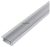 Alu Profil "U" 15.2x7.8mm Süllyeszthető Áttetsző búrával 2m