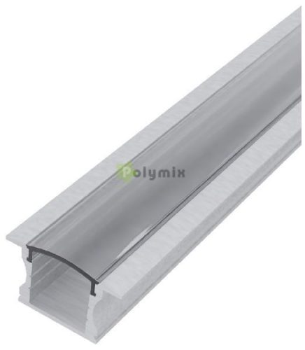 Alu Profil "U" 24x14.2mm Süllyeszhető áttetsző búrával 1m