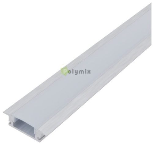 Alu Profil "U" 24.7x7mm Süllyeszthető Opál búrával 1m