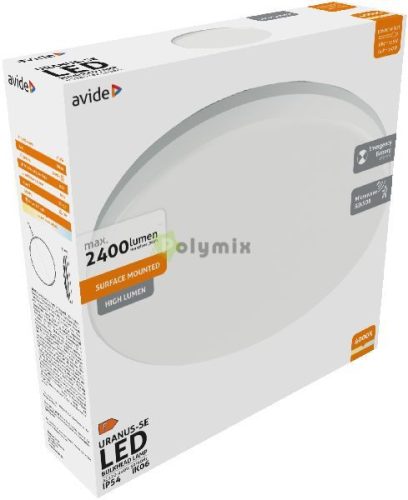 (Uranus) Cseppálló Mennyezeti Lámpa Kerek IP54 18/24W NW 4000K Szenzoros és Inverteres