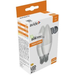LED Candle Twin Pack 6.5W E14 NW 4000K