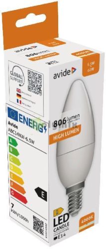 LED Candle 6.5W E14 NW 4000K