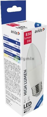 LED Candle 8W E27 CW 6400K