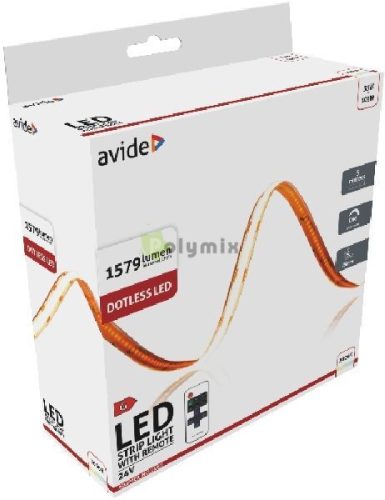 LED Szalag Bliszter RF 24V COB WW IP20 5m
