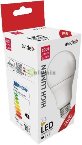 LED Globe A70 16W E27 EW 2700K
