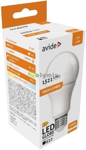LED Globe A60 13W E27 NW 4000K