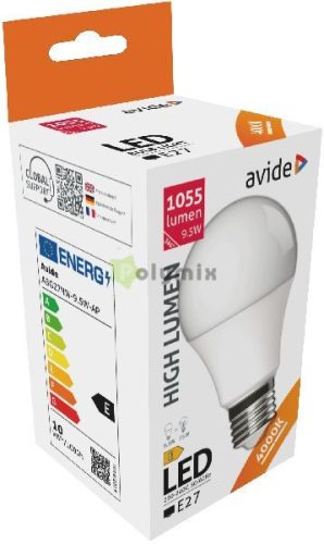 LED Globe A60 9.5W E27 NW 4000K