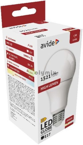LED Globe A60 13W E27 WW 3000K