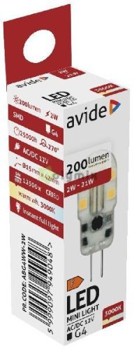 LED 2W G4 WW 3000K