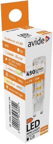 LED 4.2W G9 NW 4000K