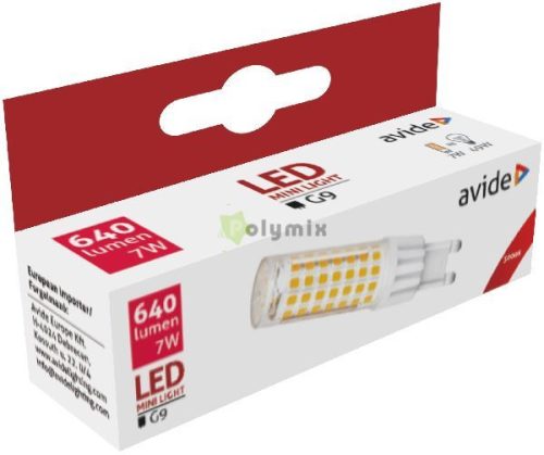 LED 7W G9 WW 3000K fekvő