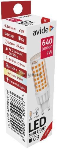 LED 7W G9 WW 3000K