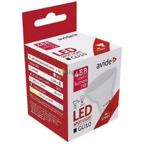 LED Spot Alu+plastic 7W GU10 EW 2700K