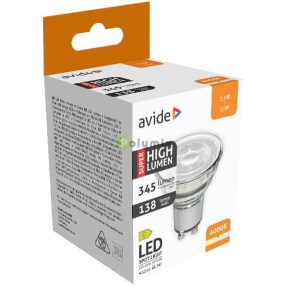 LED Spot Alu+plastic 2.5W GU10 NW 4000K Super High Lumen