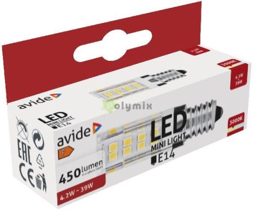 LED 4.2W JD E14 WW 3000K fekvő