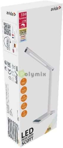 LED Asztali Lámpa Scott Fehér 12W