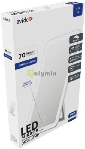 LED Asztali Lámpa Világítós Sminktükör 3.5W Adapter nt.