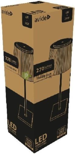 LED Asztali Lámpa Fekete USB 4W