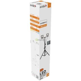 LED Reflektor Slim SMD 2x20W NW 4000K 2 fej Tripoddal
