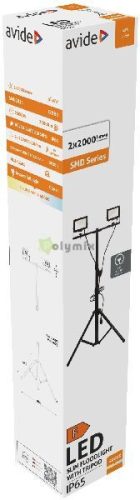 LED Reflektor Slim SMD 2x20W NW 4000K 2 fej Tripoddal