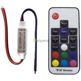   LED Szalag 12V 144W RGB 17 Gombos RF Távirányító és Vezérlő