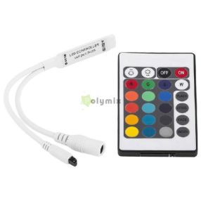   LED Szalag 12V 72W RGB 24 Gombos IR Távirányító és Vezérlő