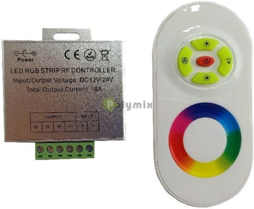 LED Szalag 12V 216W RGB 5 Gombos RF Érintőpaneles Távirányító és Vezérlő