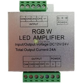 LED Szalag 12V 288W RGB+W Jelerősítő