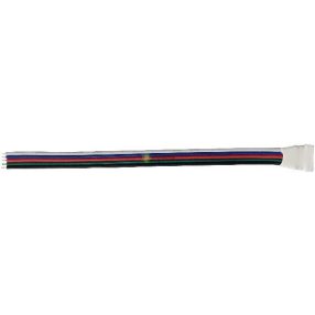 LED Szalag 12VRGB+W 5PIN Sima Kábel Anya Csatlakozó