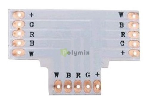 LED Szalag 12V RGB+W T Elosztó