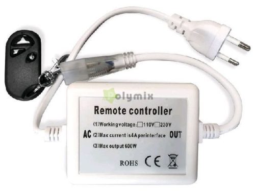 LED Szalag 220V 600W Fényerőszabályzó 3528 SMD Rádiós Távirányító és Vezérlő