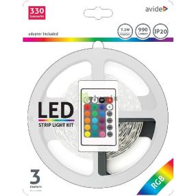 LED Szalag Bliszter 12V 7.2W SMD5050 30LED RGB IP20 3m