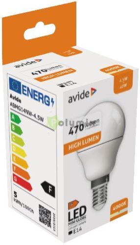 LED Globe Mini G45 4.5W E14 NW 4000K