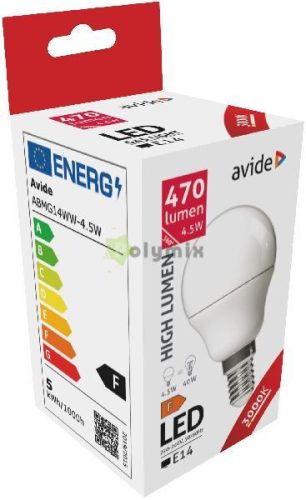LED Globe Mini G45 4.5W E14 WW 3000K