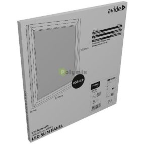   LED Panel 60x60cm 29W CW 6400K 120lm/W UGR+IP44 Industrial Range